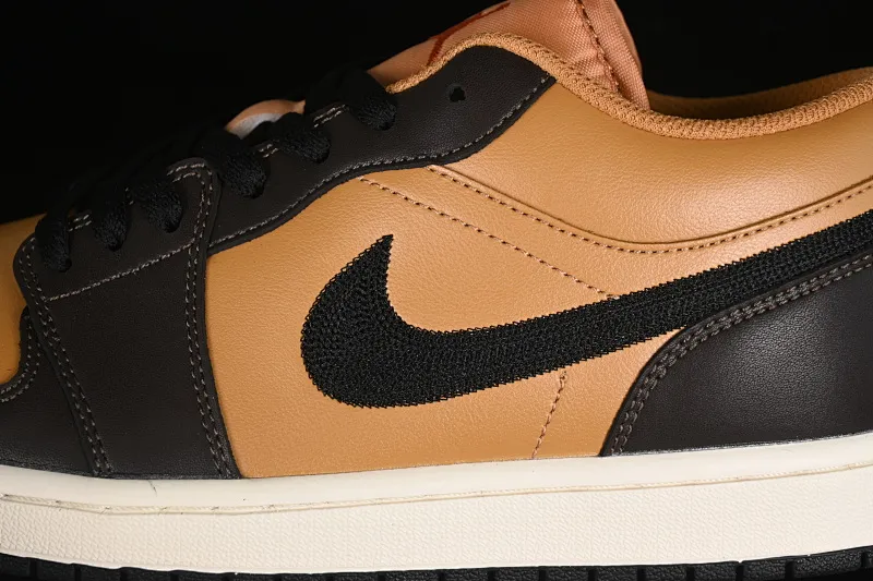 All categories Air Jordan Jordan series basketball shoes Air Jordan 1 Low Air Jordan 1 Low "Flax/Baroque Brown" AJ1 Joe 1 Tan low-top cultural basketball shoes HQ3603-201